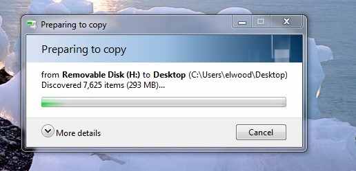 copy files to desktop 