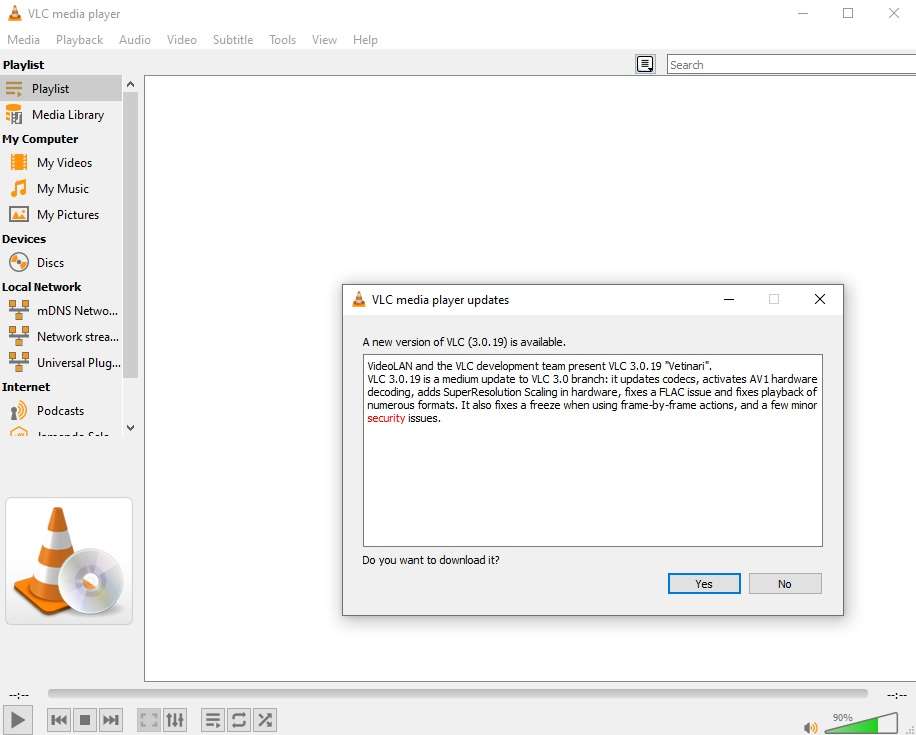 downloading and installing codecs in vlc 