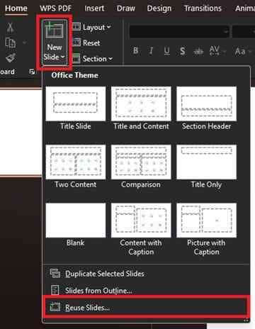 reuse slides