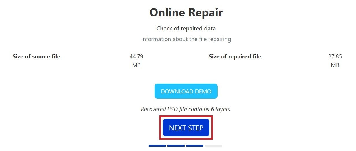repair psd online using psd repair kit