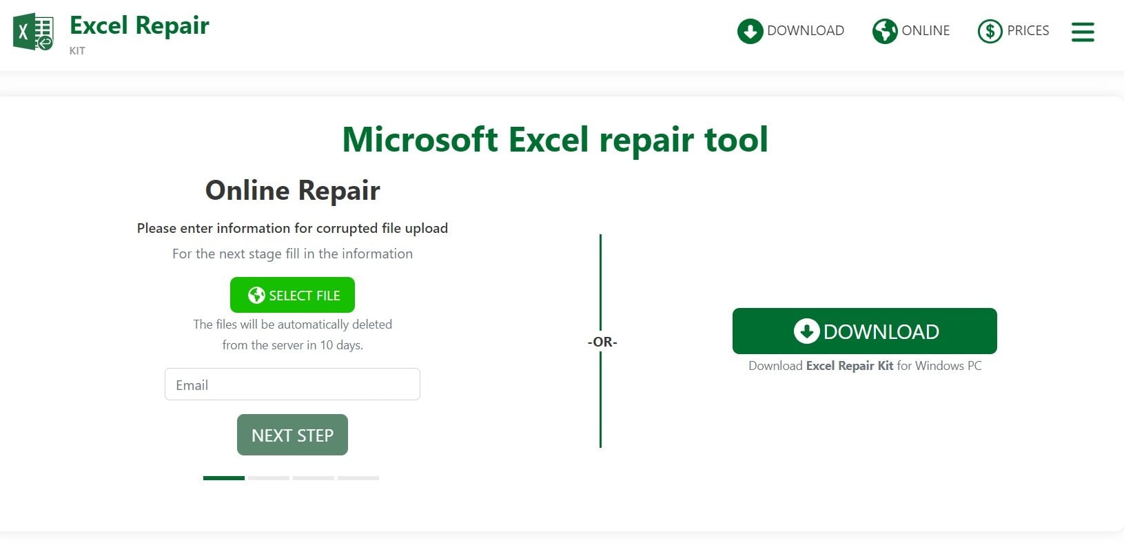 online excel repair tool 