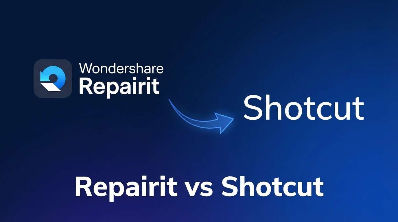 Repairit Video Enhancer vs Shotcut: Which Video Quality Tool Fits Your Workflow Best?