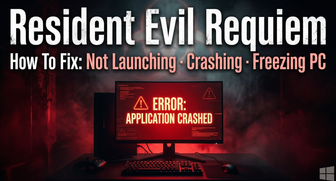 How To Fix Resident Evil Requiem Not Launching / Crashing / Startup Crash / Crash To Desktop / Freezing PC