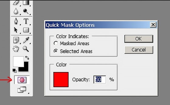 quick mask options