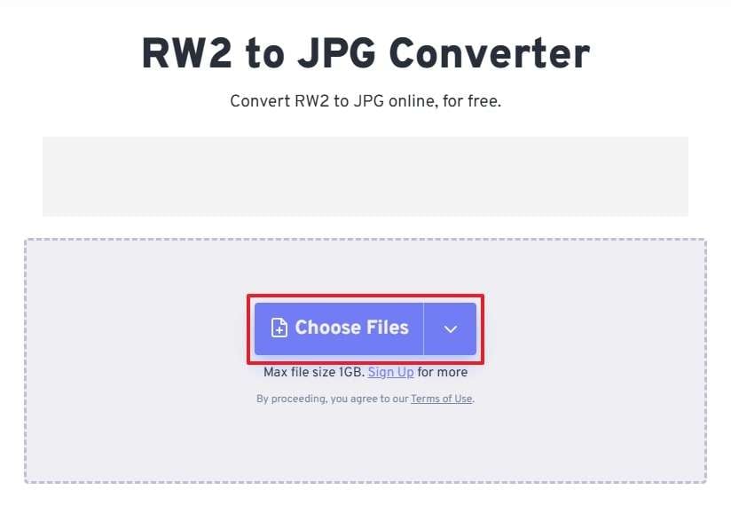 choose file for freeconvert