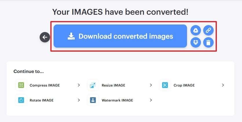 download converted images