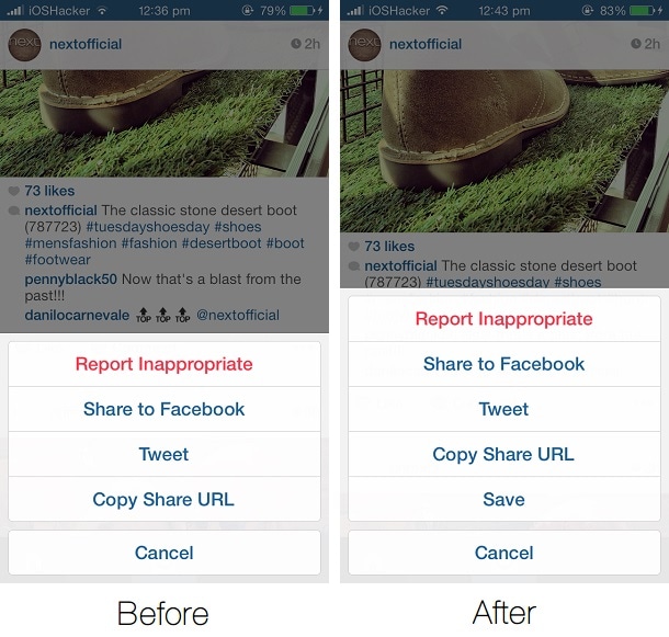 Savegram para guardar fotos de videos de Instagram