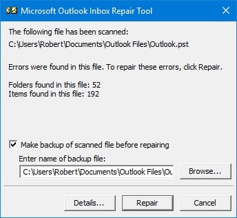 inbox repair tool for outlook