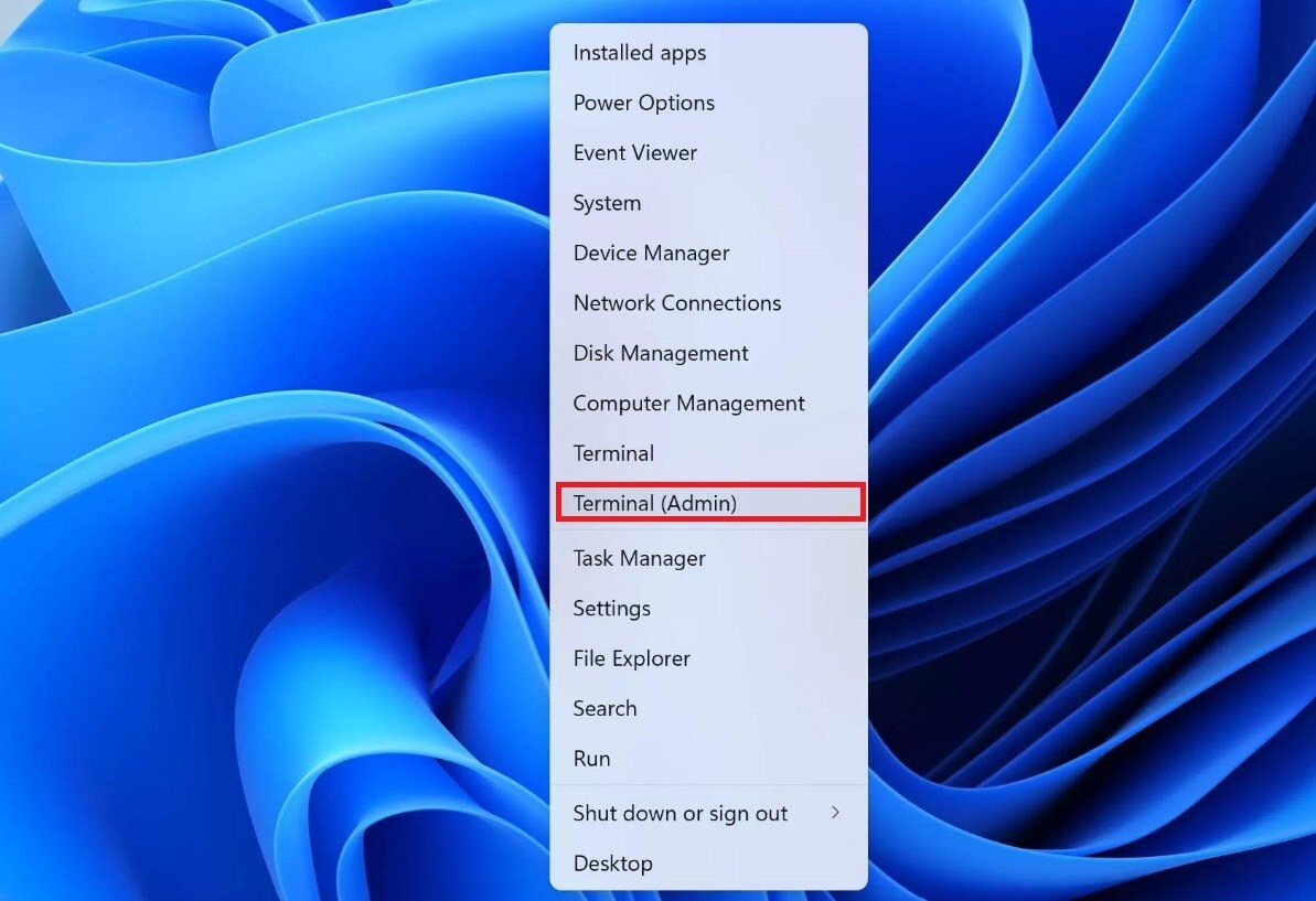 terminal admin