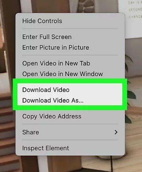 select download video as to download video