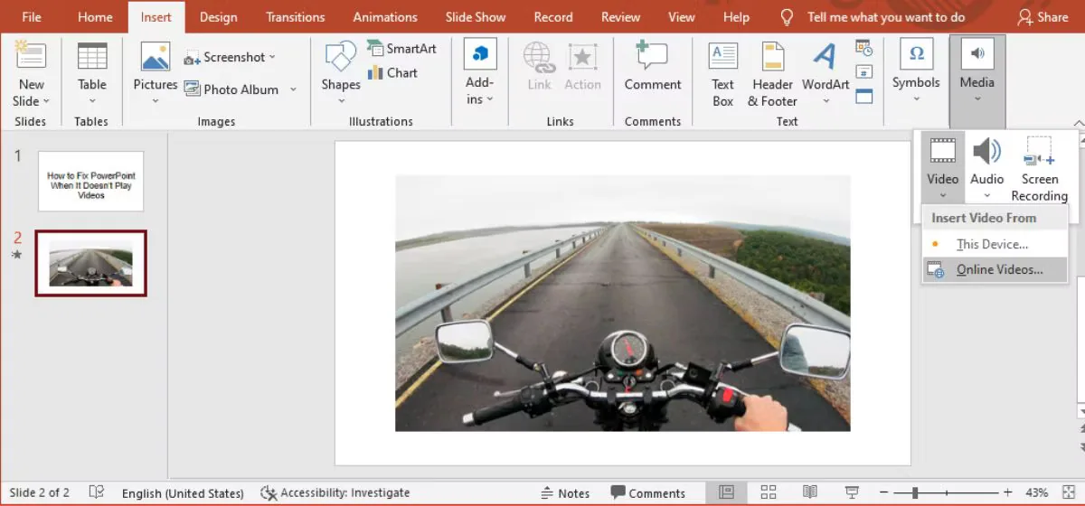 Web Video Player for PowerPoint