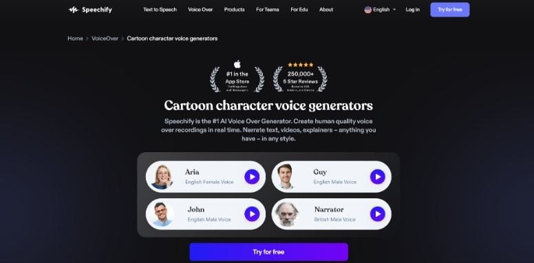 top ai character voice generator