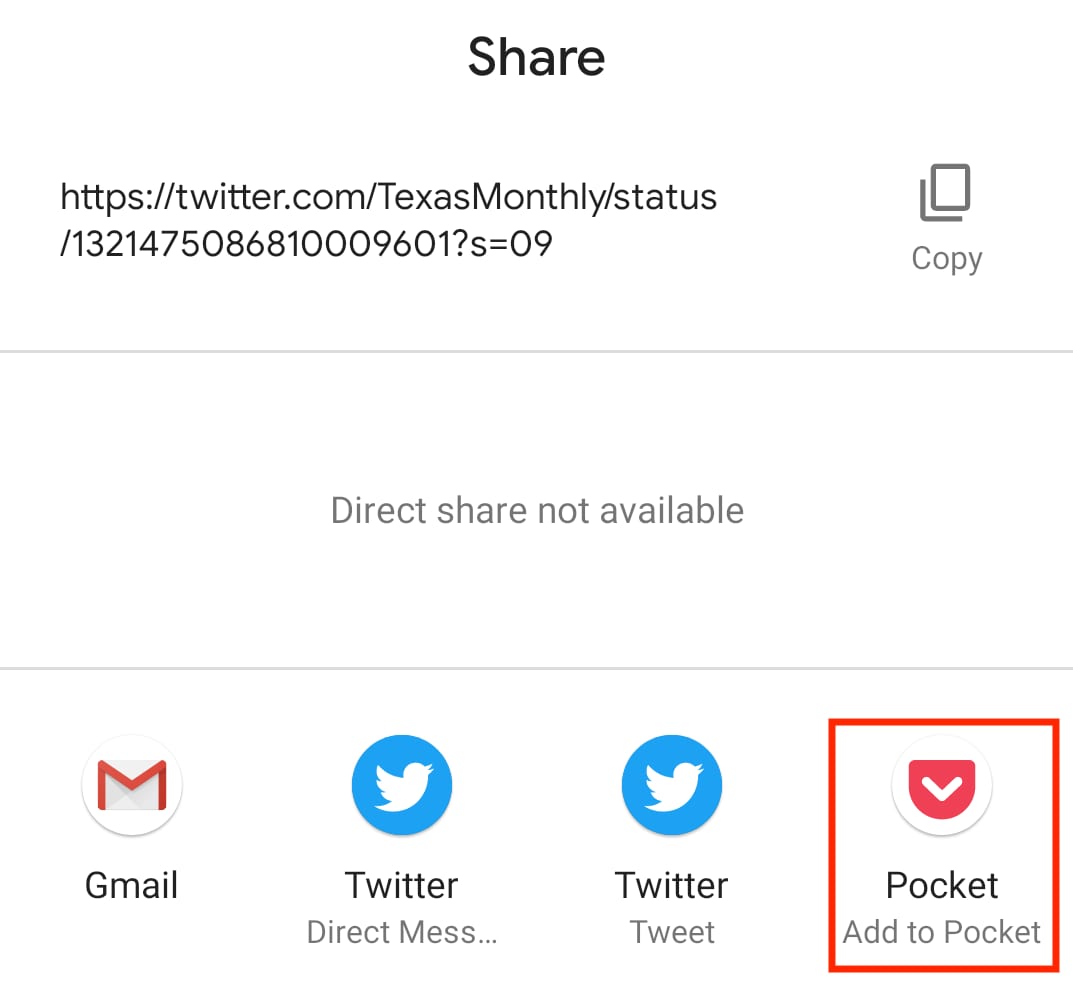 tap the add to pocket