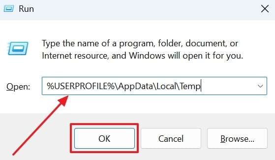 enter command in run menu