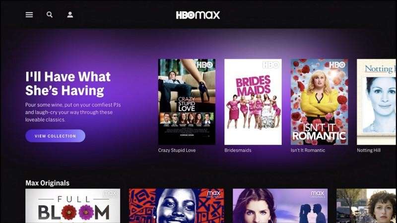 interface of hbo max