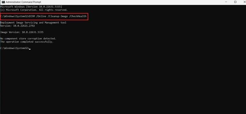 enter command for dsim