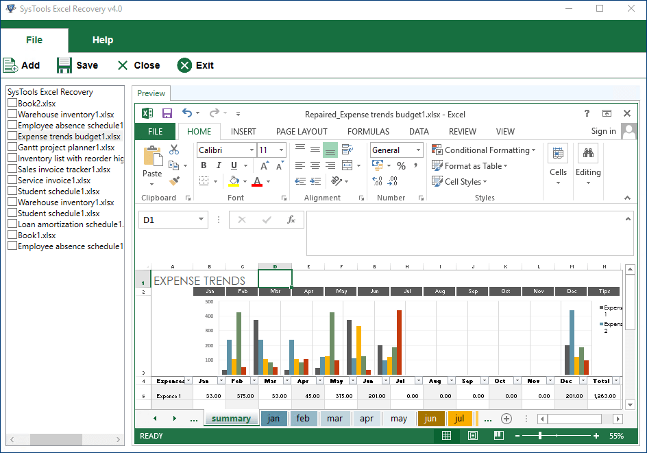 sys tools excel recovery tool 