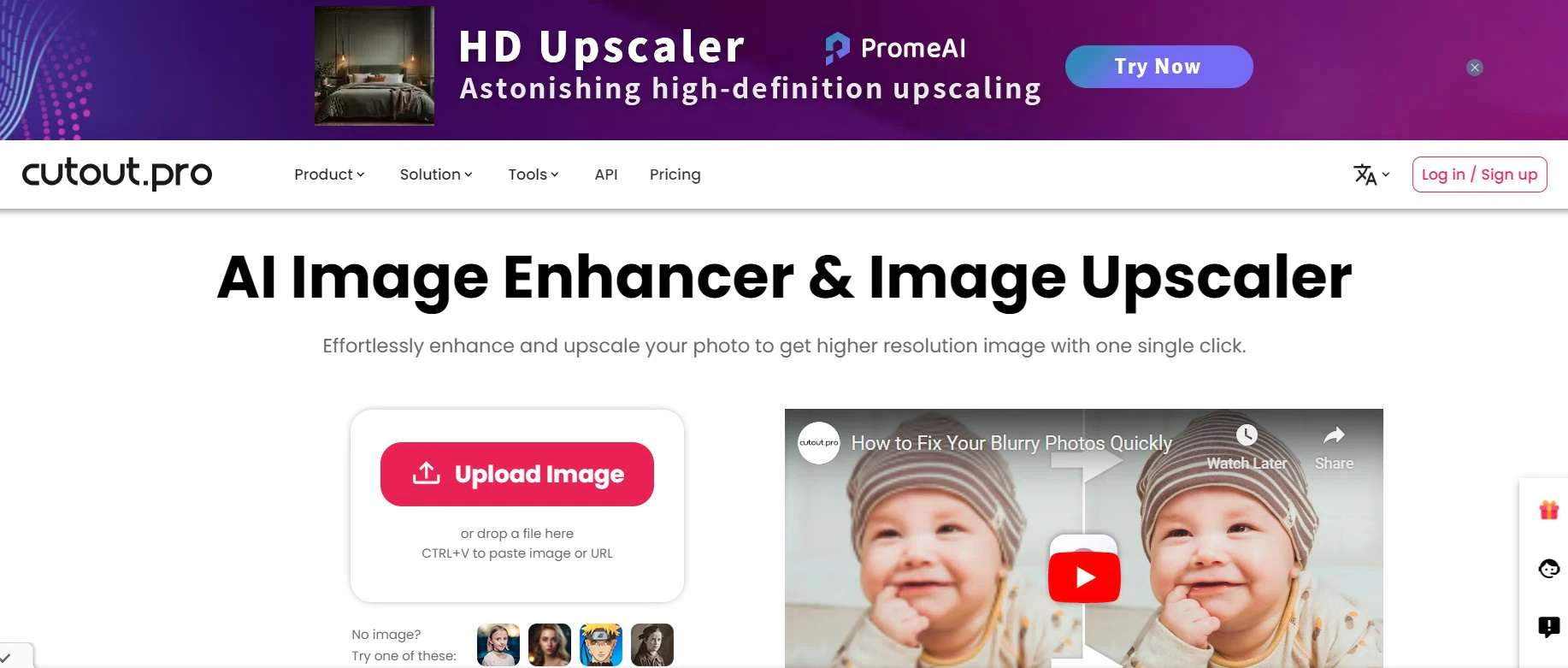 cutout pro ai image upscaler online free