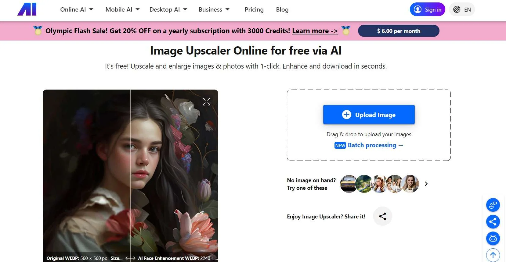 nero ai image upscaler online free