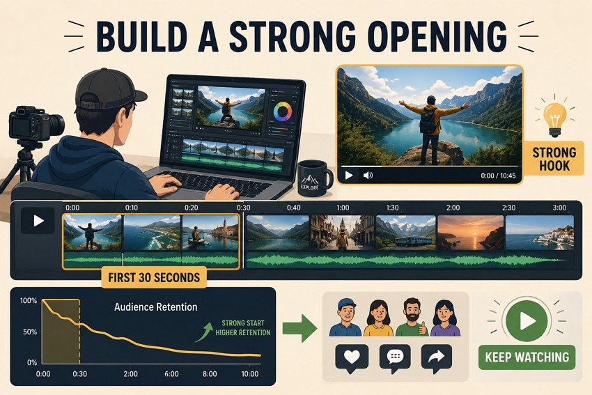 strong youtube video opening for attraction