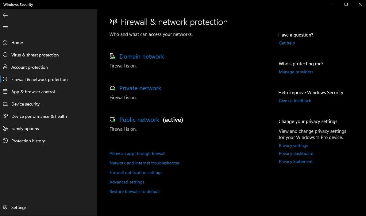 turn off microsoft firewall