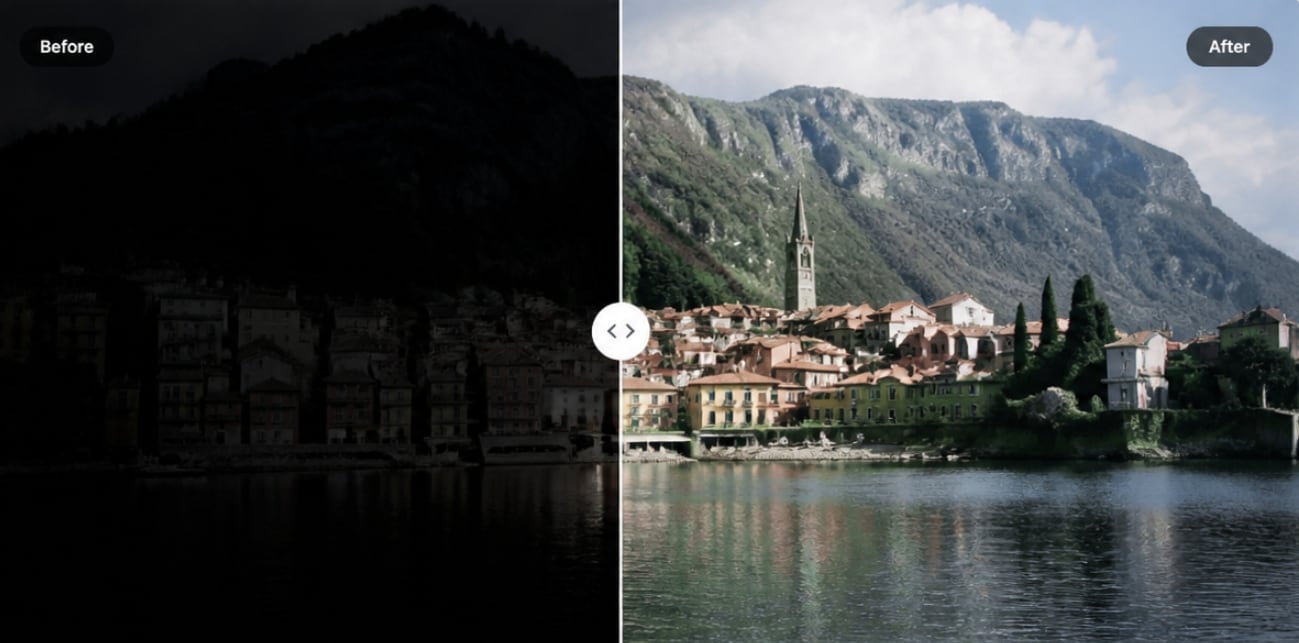 repairit online upload underexposed photo for ai enhancement