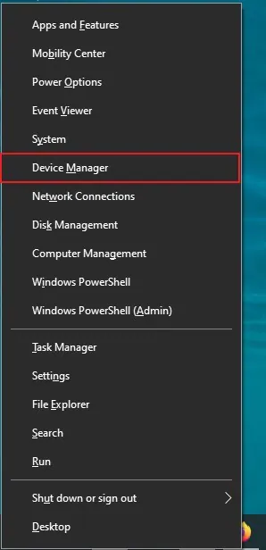 select device manager