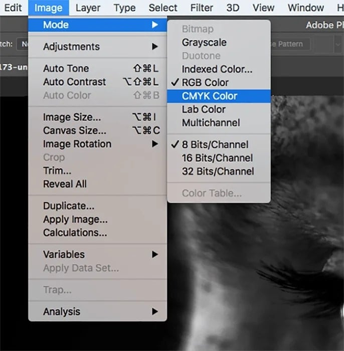use cmyk colors in photoshop