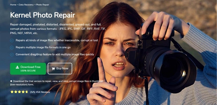 herramienta kernel photo repair