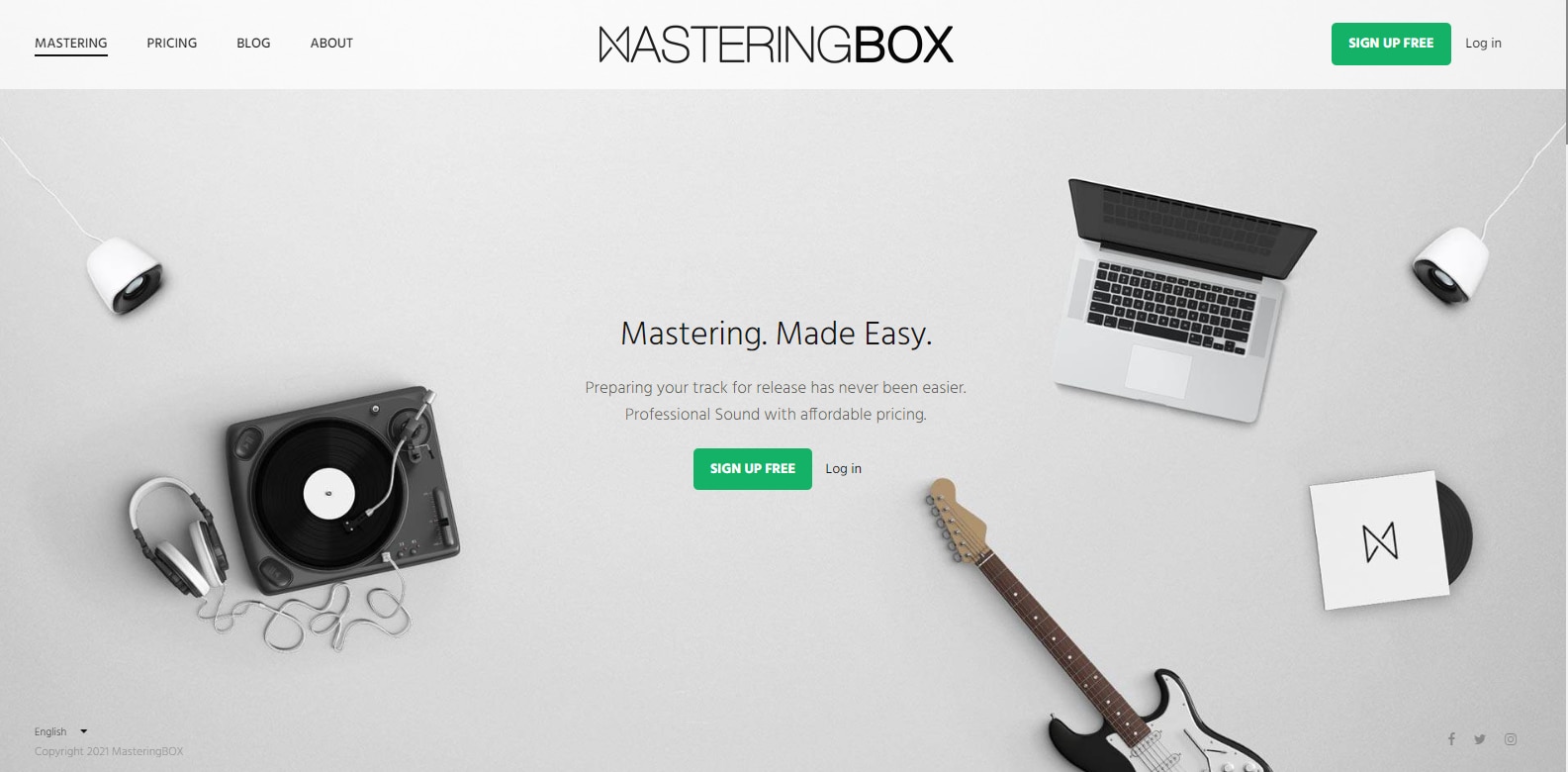 song mastering online free with the mastering boxr