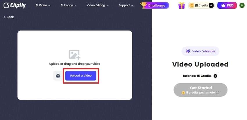 upload a video clipfly