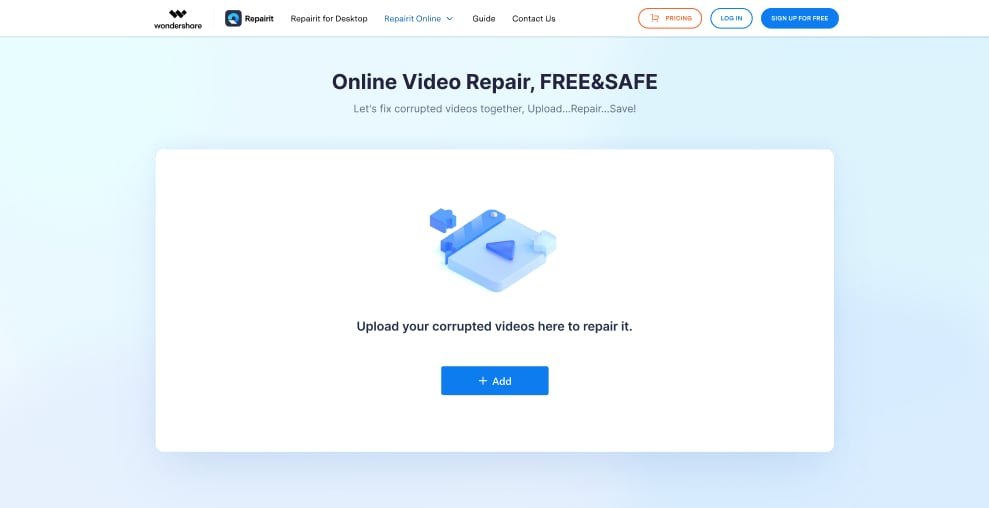 herramienta wondershare repairit video repair