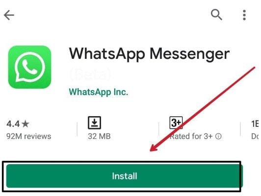 installa whatsapp
