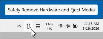 safely remove hardware and eject 