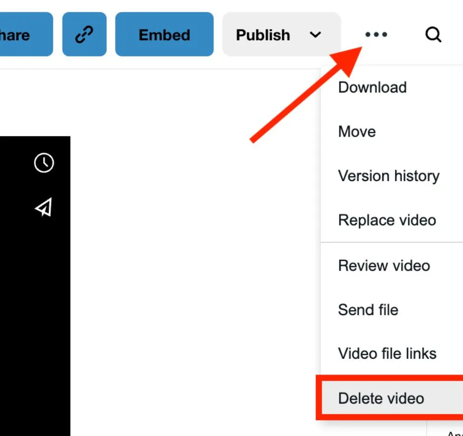 eliminar video de vimeo