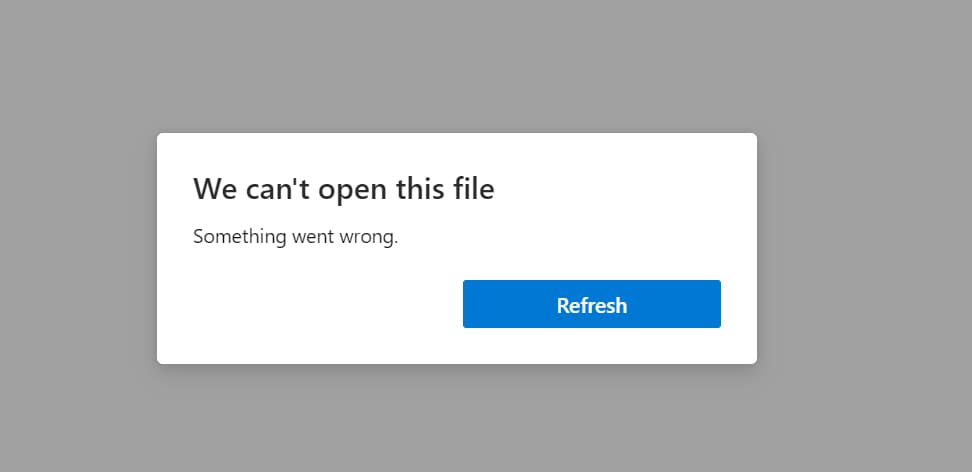 Edge File Not Open