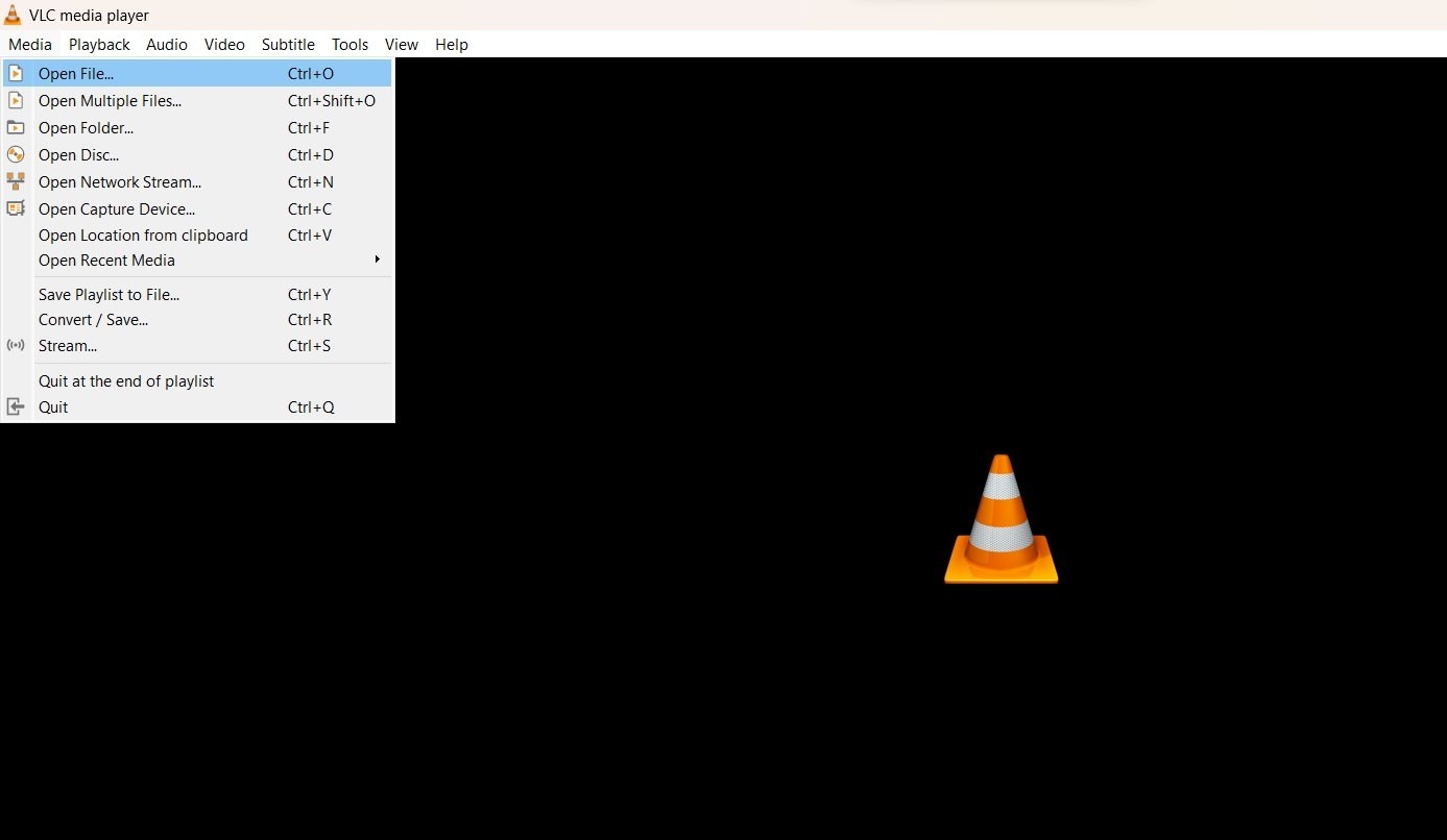 open webm file on vlc