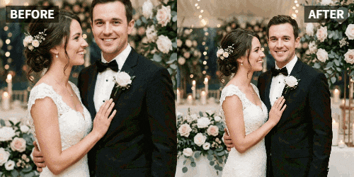 Crea foto brindisi anniversario di matrimonio con l'AI