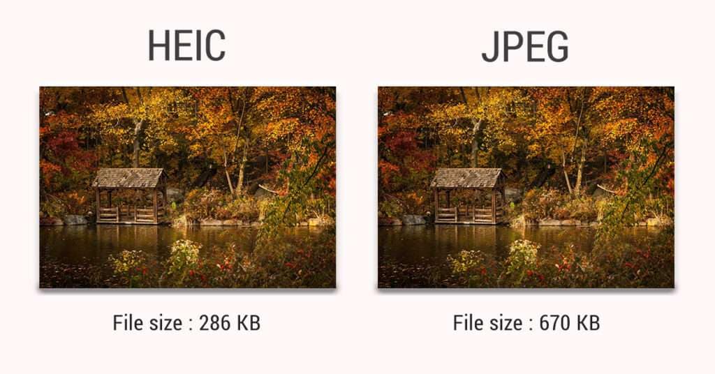compare heic with other formats