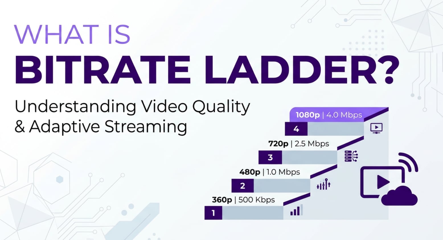 Bitrate Ladder: Cos'è e Perché Conta per la Qualità dello Streaming