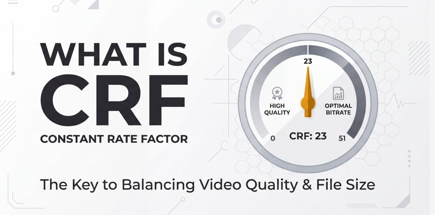 Cos'è il Constant Rate Factor (CRF) nella codifica video?