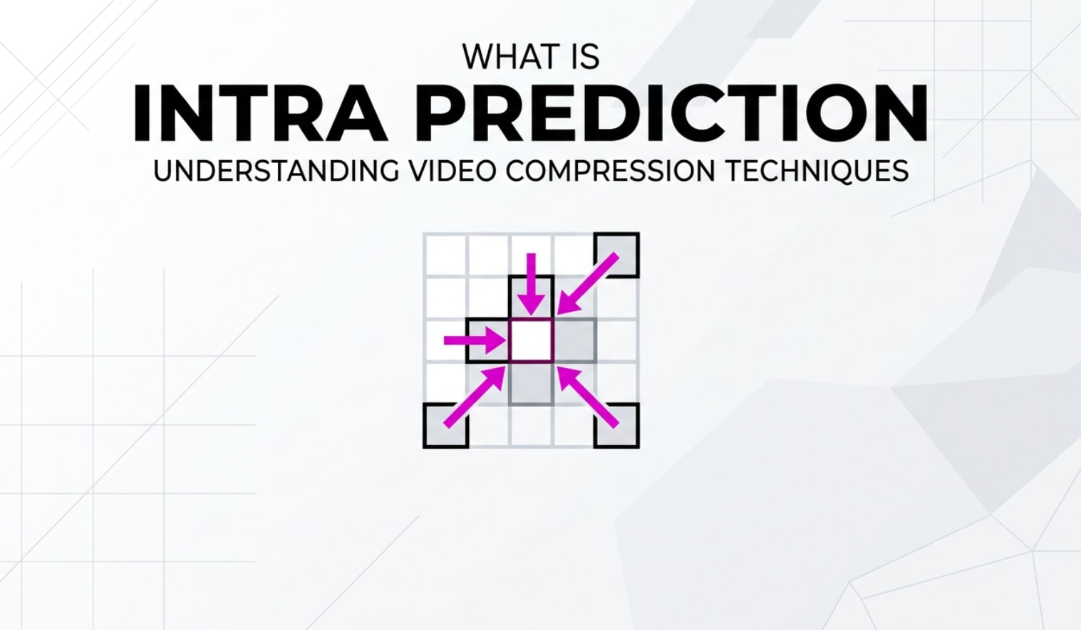 Intra Prediction: cos'è e come ottimizza la compressione video