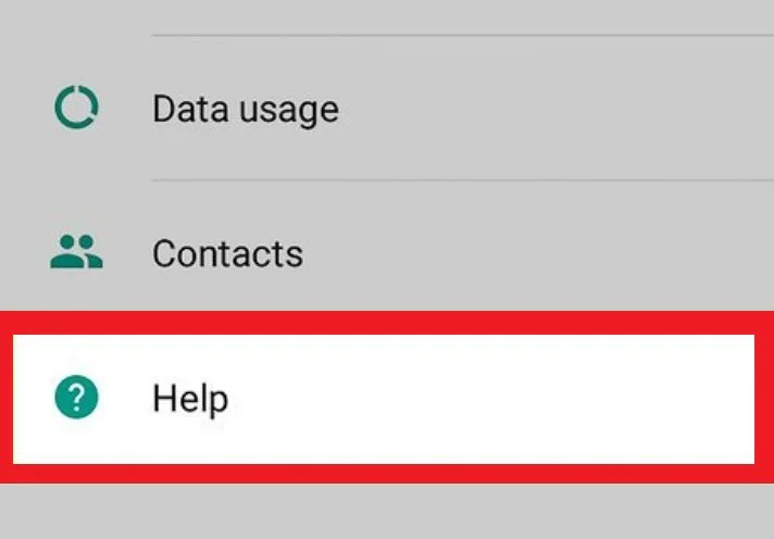 whatsapp help settings