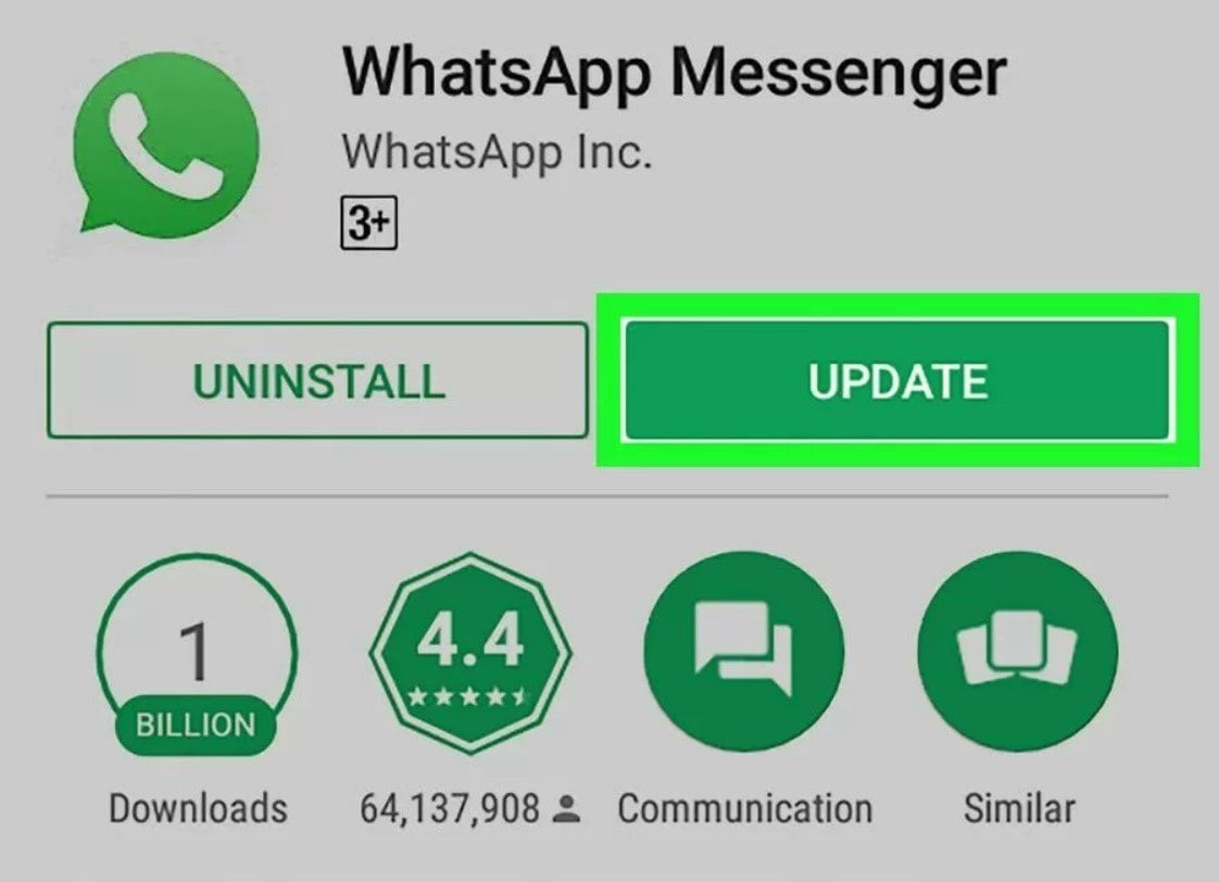 Aggiornamento WhatsApp