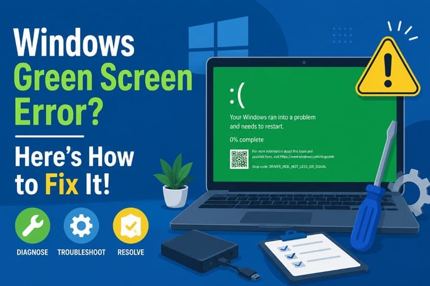 Windows Green Screen of Death Error? Here's How to Fix It