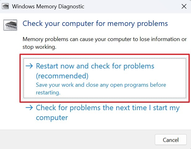 test ram with windows memory dignostic