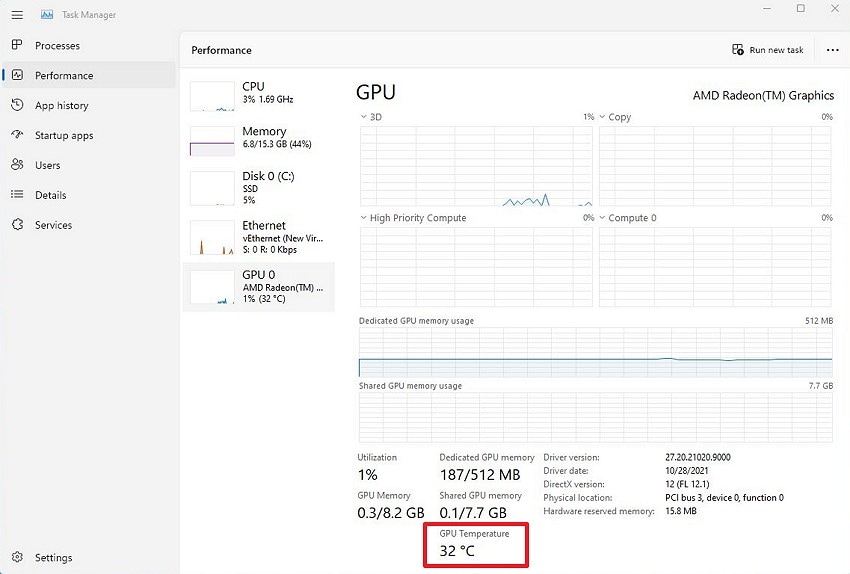check cpu or gpu temprature