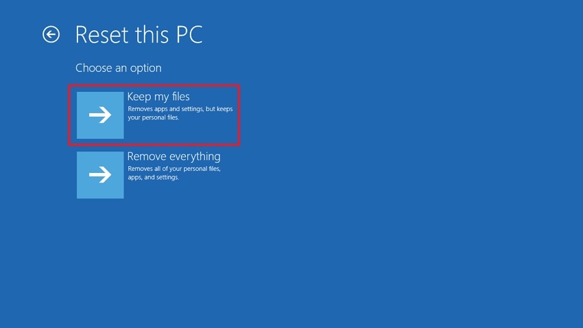 reset and reinstall windows os