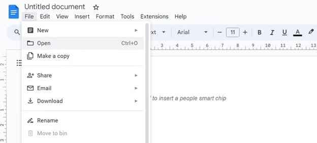 open in another editor