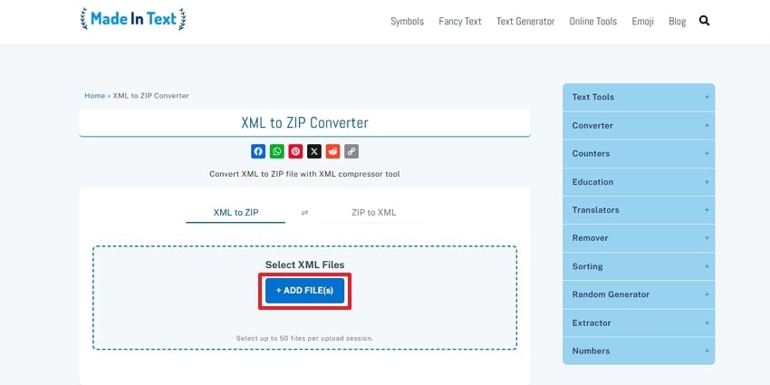 add files to madeintext converter
